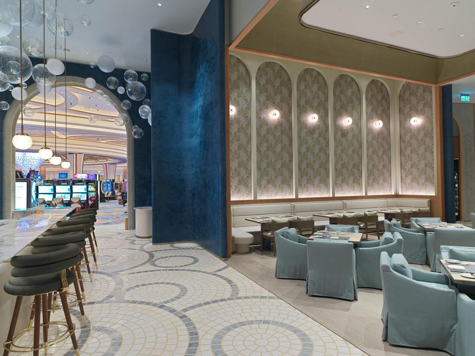 City Of Dreams Mediterranean - Integrated Resort, Casino & Entertainment Lemesos Exteriér fotografie The interior of the restaurant